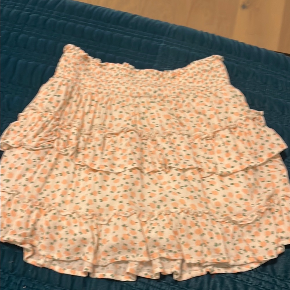 Aerie Pink and White Bubble Mini Skirt